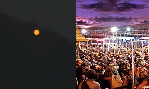 லட்சக்கணக்கில் குவிந்த பக்தர்கள்.. சபரிமலையில் ஜோடி வடிவில் காட்சியளித்த அய்யப்பன்- மகர ஜோதி மகா தரிசனம்