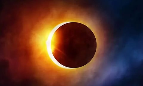 வானில் நடக்கும் அதிசயம்: 17-ந்தேதி நெருப்பு வளைய சூரிய கிரகணம்