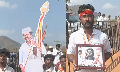 முகமது ஜோசப் விஜய் - தவெக தொண்டர்கள் பிடித்திருந்த பதாகை இணையத்தில் வைரல்