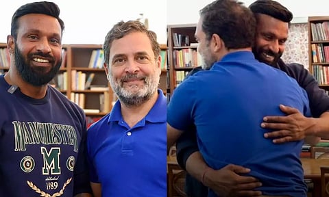 மத வெறுப்புக்கு எதிராக துணிந்து நின்ற 'முகமது தீபக்'-ஐ நேரில் சந்தித்து பாராட்டிய ராகுல் காந்தி