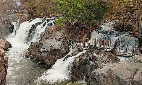 காவிரி நீர்ப்பிடிப்பு பகுதியில் கனமழை: ஒகேனக்கல்லுக்கு நீர்வரத்து 4 ஆயிரம் கனஅடியாக அதிகரிப்பு