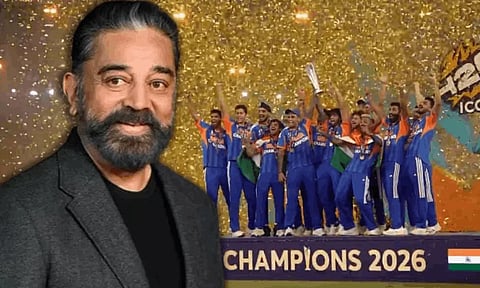 #T20WorldCup | டி20 உலகக் கோப்பை வென்ற இந்திய அணிக்கு கமல் ஹாசன் வாழ்த்து