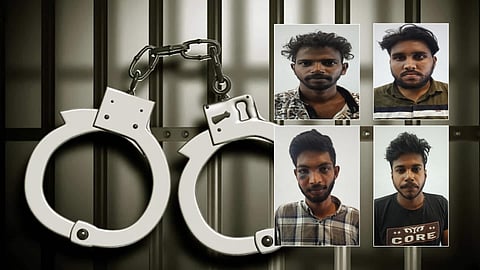 മുക്കുപണ്ടം പണയം വച്ച് 2,02,000 രൂപ തട്ടിയ കേസിൽ 4 യുവാക്കൾ അറസ്റ്റിൽ