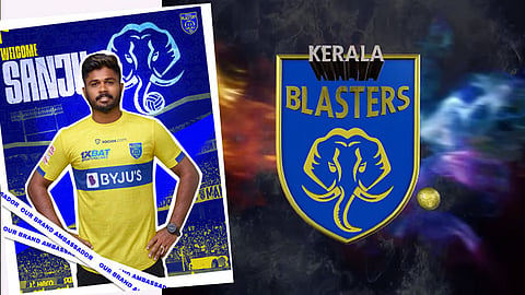 സഞ്ജു സാംസണ് ബ്ലാസ്റ്റേഴ്സിന്റെ ബ്രാന്ഡ് അംബാസഡര്