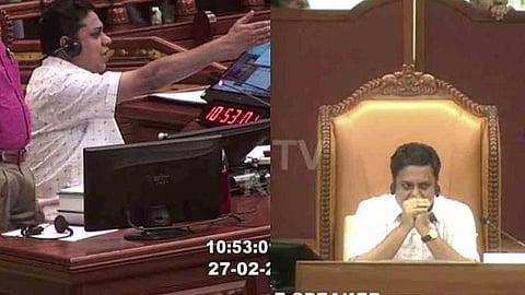ഭരണപക്ഷം മര്യാദ കാണിക്കണം; സഭയിൽ പൊട്ടിത്തെറിച്ച് സ്പീക്കര്