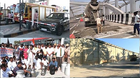 ബെംഗളൂരു-മൈസുരു എക്സ്പ്രസ് വേയിൽ അഴിമതി; പ്രതിഷേധം