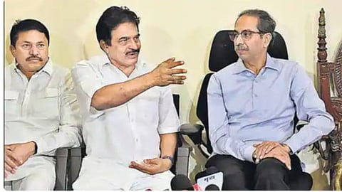 ഉദ്ധവ് താക്കറെ കെ സി വേണുഗോപാൽ കൂടിക്കാഴ്ച; ഇരു പാർട്ടികളും ഒരുമിച്ച് പ്രവർത്തിക്കുമെന്ന് നേതാക്കൾ