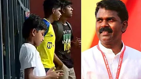 കേരള ബ്ലാസ്റ്റേഴ്സ് ഫുട്ബോൾ ടീമിന്റെ സെലക്ഷൻ ട്രയൽസ് തടഞ്ഞ് പി.വി. ശ്രീനിജൻ എം.എൽ.എ.