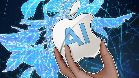 AI inside an Apple logo.