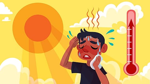Summer heat illustration
