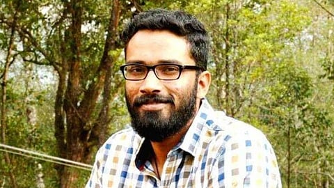 protests against sriram venkittaraman in kozhikode