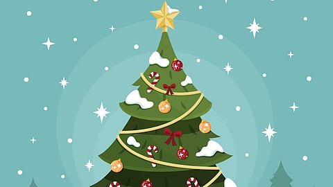 A vintage Christmas tree, representative image
