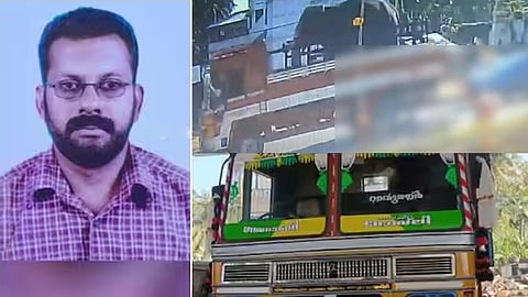 lorry bike accident in thiruvananthapuram one death