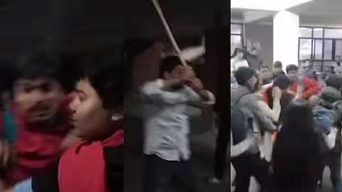 students clash in jnu university