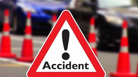 in Kochi, a private bus ran over a scooter passenger's leg