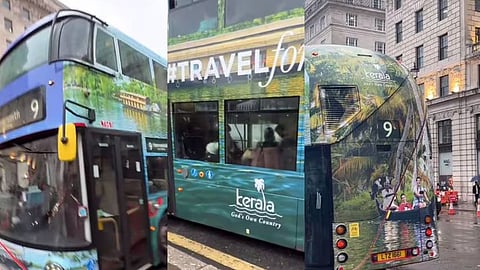 london buses promote kerala tourism