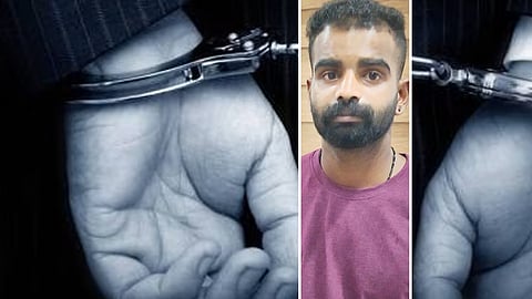 A young man arrested for molested a minor girl