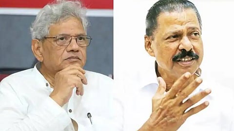 sitaram yechury criticized and mv govindan criticize sfi