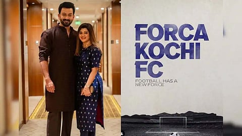 'ഫോഴ്സാ കൊച്ചി എഫ്സി'; ഫുട്ബോൾ ടീമിന്റെ പേര് പ്രഖ്യാപിച്ച് പൃഥ്വിരാജ്