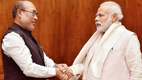 biren singn meets pm modi to discuss manipur situation