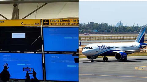 വിൻഡോസ് പ്രവർത്തനരഹിതം; 196 ഫ്ലൈറ്റുകൾ റദ്ദാക്കി ഇൻഡിഗോ