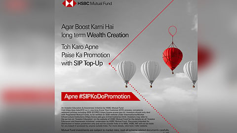 hsbc with mutual fund sip top up digital awareness campaign
