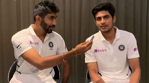 Jasprit Bumrah with Shubman Gill