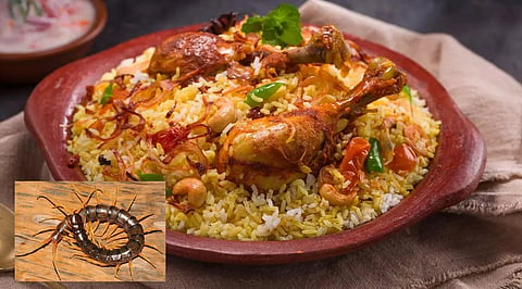 centipedes found in biryani tiruvalla hotel shut down