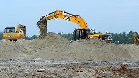 Congress protest against sand mining