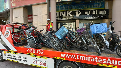 Violation of traffic law; Dubai police seized scooters, e-bikes and bicycles