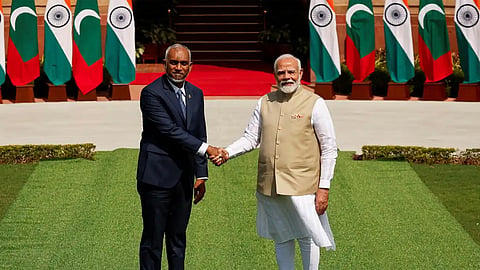 Maldives President Muizzu arrives in India