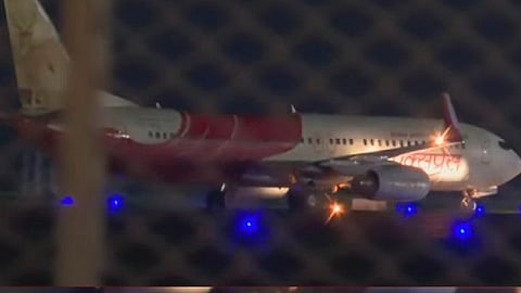 air india flight landed safely