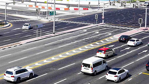 Dubai RTA has successfully completed the renewal of road markings