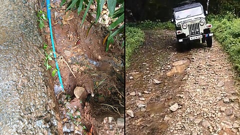 Landslides near Idamalayar Dam and Vaishali Cave