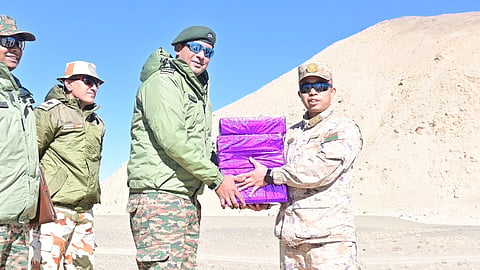 india china forces share diwali sweet spot in eastern ladakh
