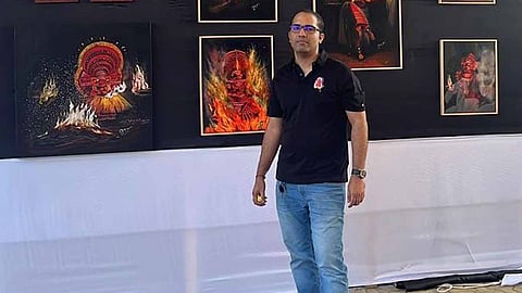 Kannur native's Theyyam painting exhibition draws attention