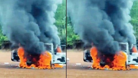 kumbala jeep fire stunt