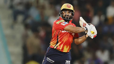 PBKS opener Prabhsimran Singh plays a shot