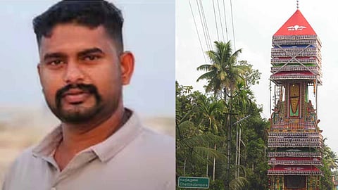 A young man injured in an accident during a festival celebration in Anchal, Kollam, died