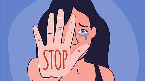physically assaulting injured woman while being taken to hospital