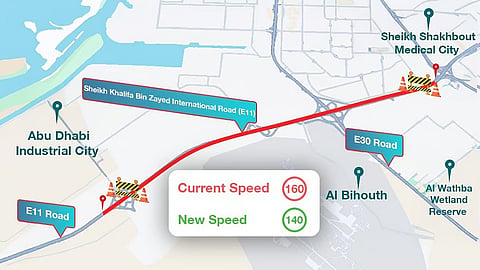 Abu Dhabi highway speed limit