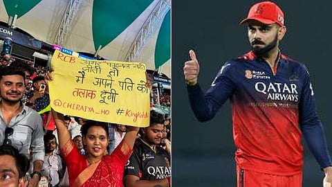 Fan vows to divorce her husband if RCB loss IPL final