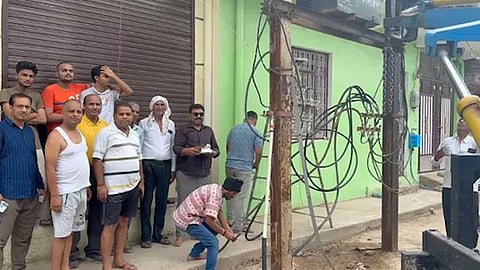 Villagers held special pooja for transformer