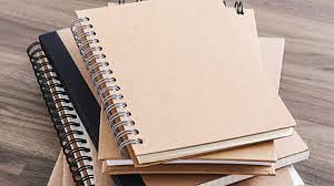 Free notebooks distributed