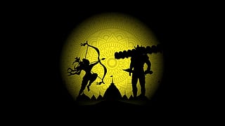 Transition from Ram to Ravan, satire