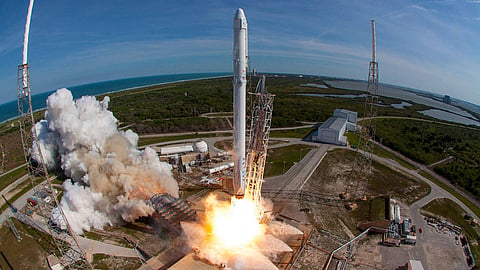 SpaceX’s Falcon 9 rocket launches into space with DNA samples and remains of the deceased
