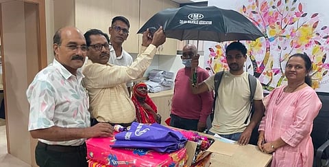 Colaba Malayali Association distributed umbrellas