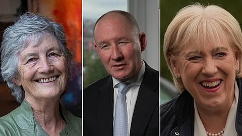 Independent candidate Catherine Conley, Finafall candidate Jim Gavin, Finagal candidate Heather Humphreys