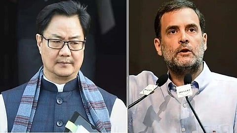 central minister kiren rijiju responds to rahul gandi vote chori allegations