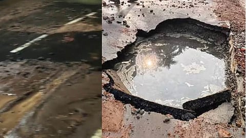 water pipe bursts
